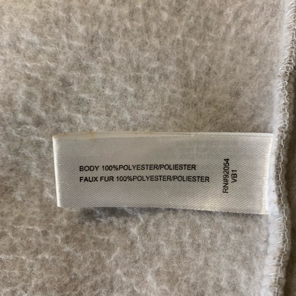 Fuzzy hooded zippered sweatshirt/jacket - Picture 4 of 8